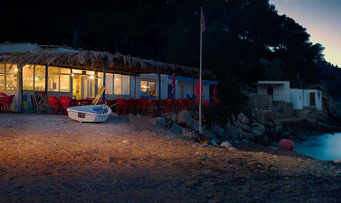 Ibiza-beach-cafe-at-dusk