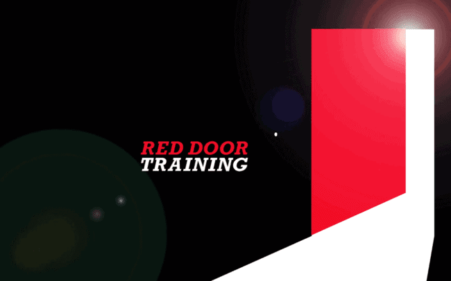 Red-door-training-video-production-graphic
