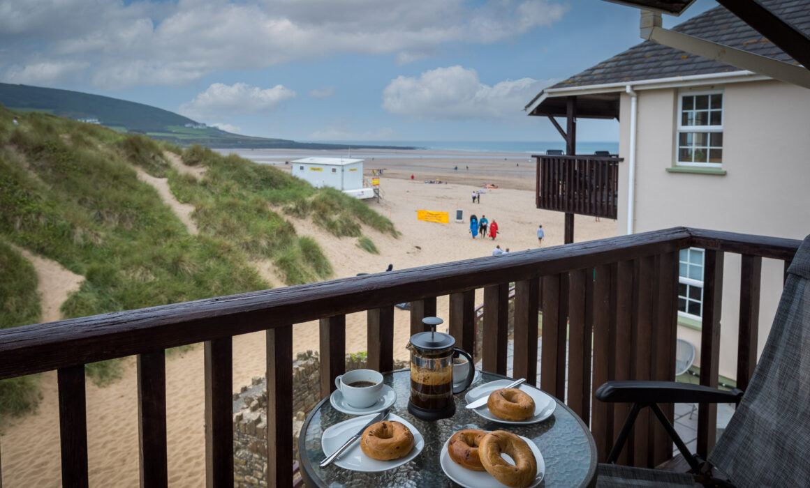 Breakfast Overlooking Beach Devon